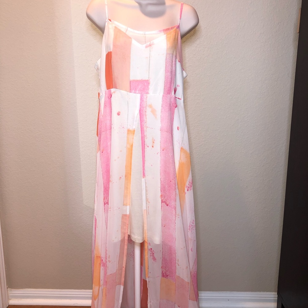 CATO - Spaghetti Strap Spring/Summer Overlay Dress